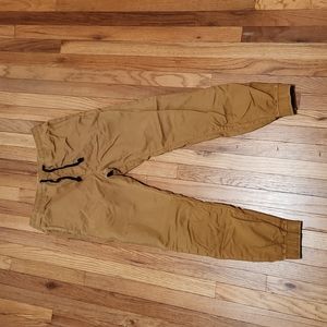 American Eagle Outfitters men's XS drawstring khaki joggers